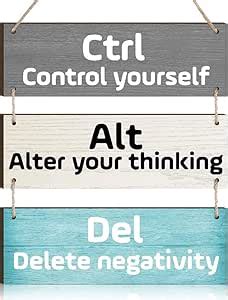 Proxoto ART Ctrl Alt Del Wall Decor, Control Yourself Alter Your ...