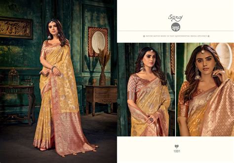 Saroj Presents Maniratna Vol-4 Banarasi linenJeqard catalog