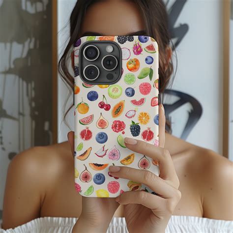 Fruit Phone Case Girly Fruit Collage Phone Cover Gift Cute Summer Phone ...