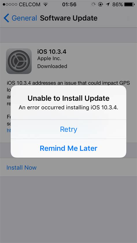 iOS 10.3.4 Update 的图像结果