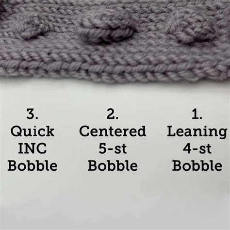 How to Knit Bobbles Tutorials 的图像结果