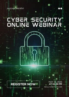 Design Free Customizable Cyber Security Poster | Canva
