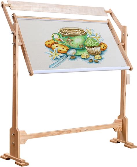 Amazon.com: TOPINCN Cross Stitch Frame with Floor Stand, Adjustable ...