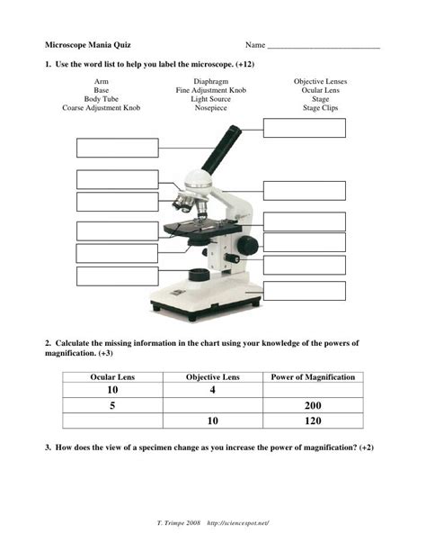 Image result for Microscope Mania Answer Key Decoder Wheel
