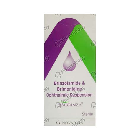 Simbrinza Eye Drops 5ml - Uses, Side Effects, Dosage, Composition & Price | PharmEasy