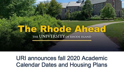 University Of Rhode Island Academic Calendar - Printable Word Searches