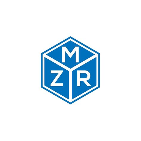 MZR letter logo design on black background. MZR creative initials ...