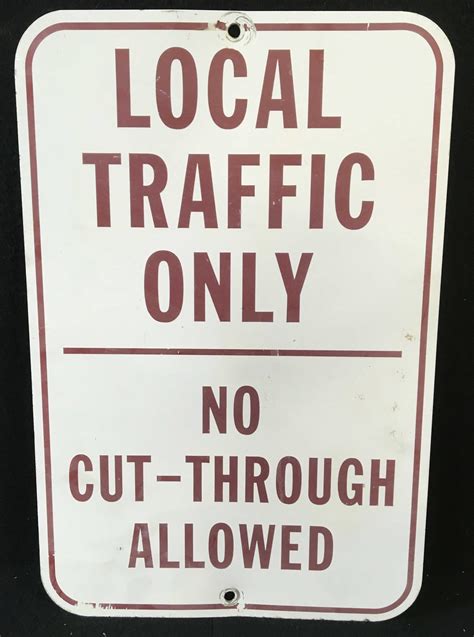 Local Traffic Only Sign 的图像结果