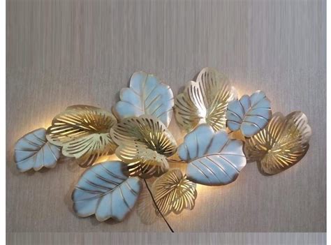 Metal Leaf Wall Décor for Hotel Home Garden restaurent Catering Display ...