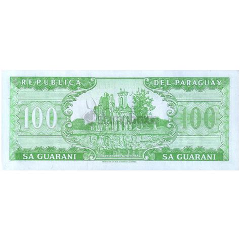 PARAGUAY 100 GUARANIES 1982 P-205 UNC – Stampboxx