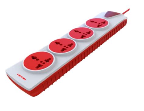 Buy Captain Lexus Spike Guard Power Strip with Four AC Power Sockets (4 ...