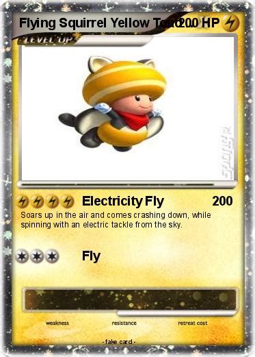 Pokémon Flying Squirrel Yellow Toad 1 1 - Electricity Fly - My Pokemon Card