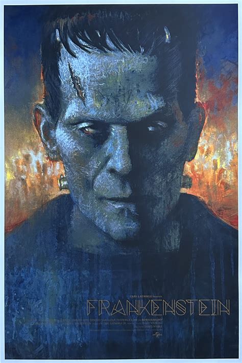 Original Frankenstein Movie Poster - Universal Monster - Boris Karloff