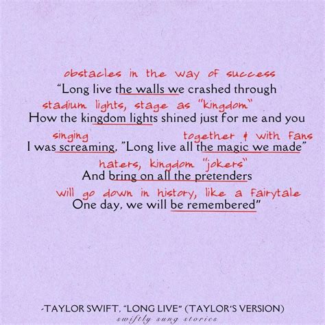 Time of Taylor's Life: Complete "Long Live" Song Meaning - Swiftly Sung ...