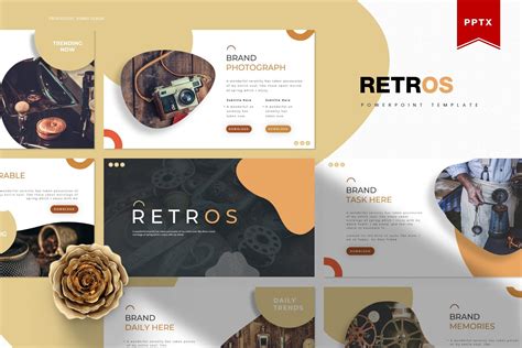 Retro PowerPoint Templates 的图像结果