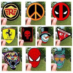 LazyChunks | Applique Patch sew on Jeans,Jackets,Tshirt,Hats Different ...