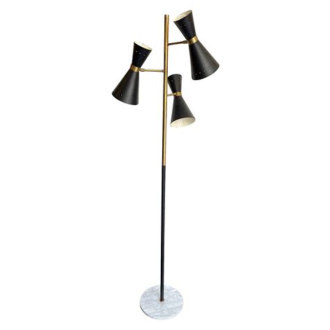Stilnovo Style Double Headed Floor Lamp at 1stDibs | double head floor ...