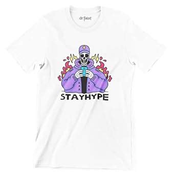 Buy Dr Faust Stay Hype Skeleton Printed Unisex t-Shirt for Men & Women ...