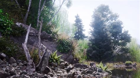 Forest Level in UE4 Tutorial Part 2 的图像结果