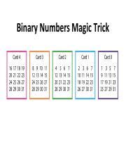 Image result for Binary Magic Trick