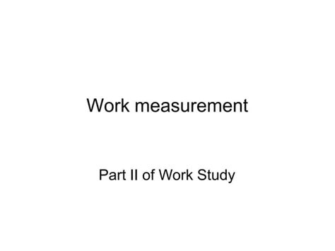 Work Measurement Examples 的图像结果