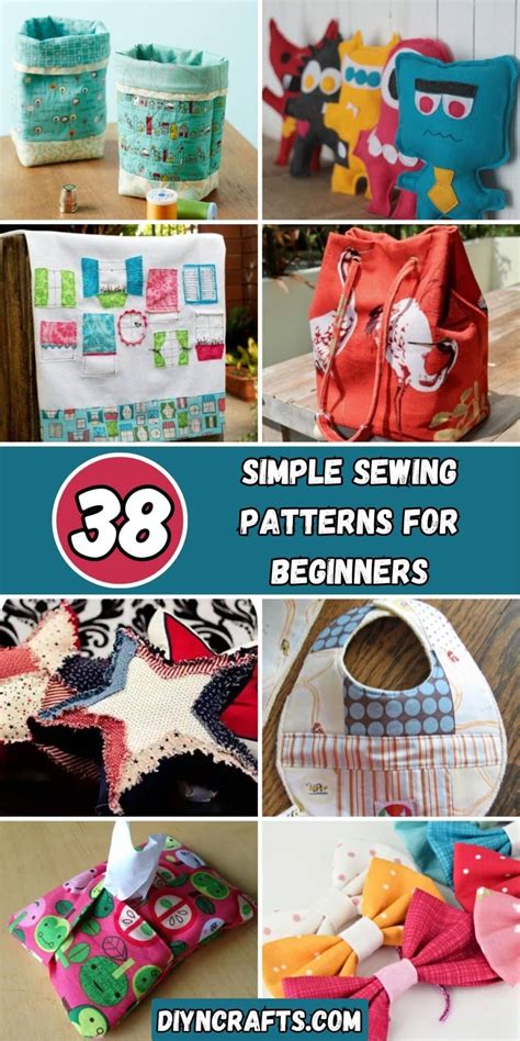 38 Simple Sewing Patterns for Beginners - DIY & Crafts
