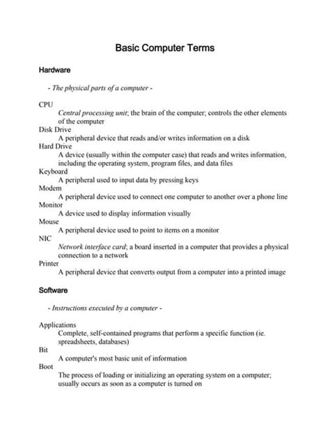 Computer Terms Explained 的图像结果