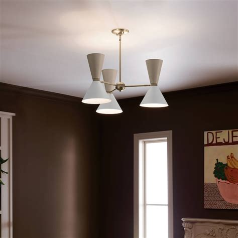 Kichler Phix 6-Light Gold Mid-century Chandelier 52565CPZGRG at Lowes.com