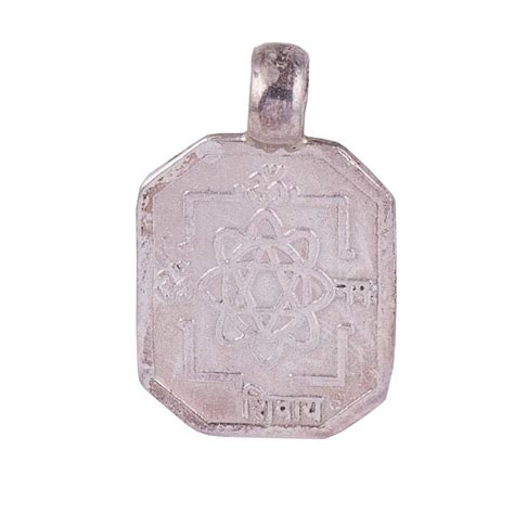 Pandit Nm Shrimali Pure Silver Lord Shiva Yantra Pendant Energized ...