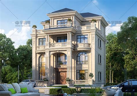 14*17m欧式三层复式别墅设计图，造价50万左右 - 轩鼎房屋图纸