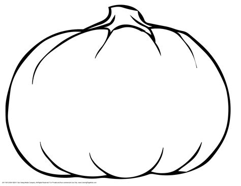 Wide Jack-o-lantern Pumpkin Coloring Page | Pumpkin coloring pages ...