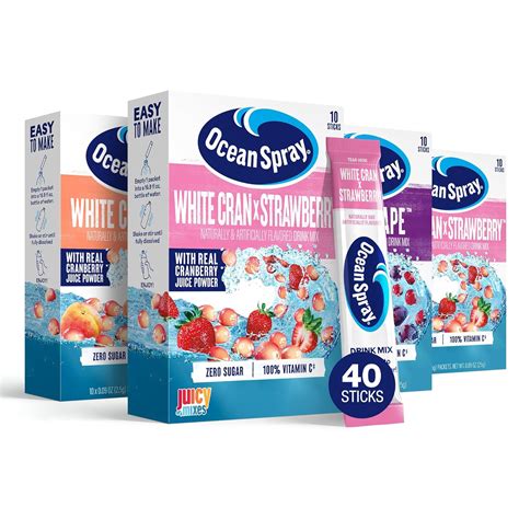 Amazon.com : Ocean Spray® Variety Pack Zero Sugar Powder Drink Mix ...