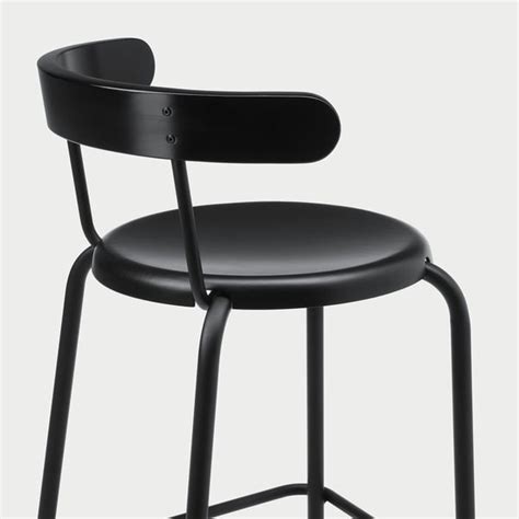 YNGVAR bar stool, anthracite, 75 cm (291/2") - IKEA