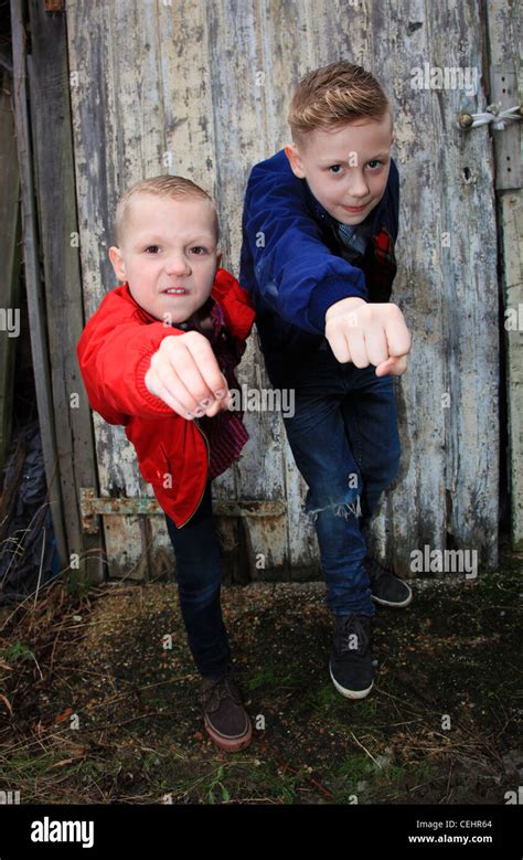 2 naughty boys Stock Photo - Alamy