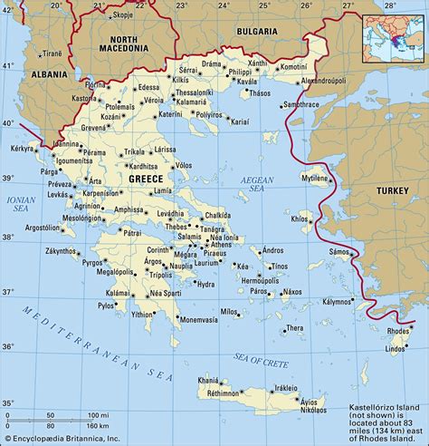 Map of Greece: offline map and detailed map of Greece