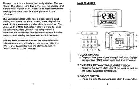 Sharp Atomic Clock Instruction Manual 的图像结果