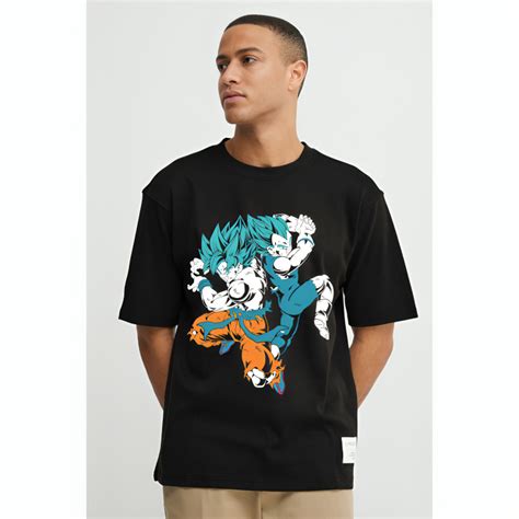 Dragon Ball Z Goku & Vegeta Super Saiyan Oversized T-shirt – AZURE PALLETE