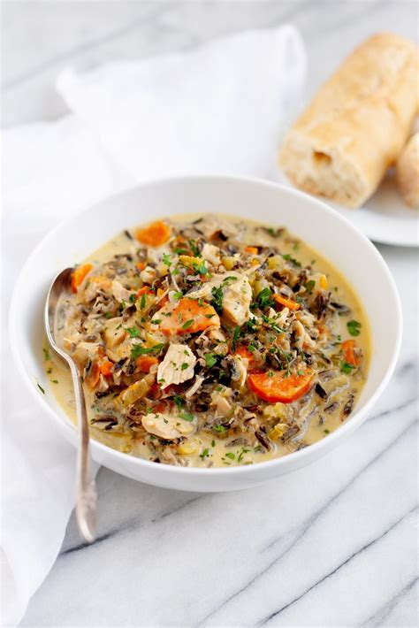 Leftover Turkey Wild Rice Soup (Or Use Chicken!) | Wholefully