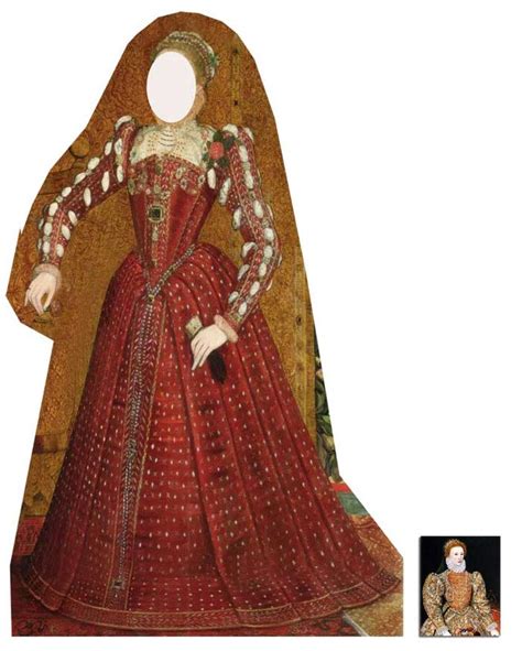 Tudor Woman Stand In Classroom Lifesize Cardboard Cutout Standee ...