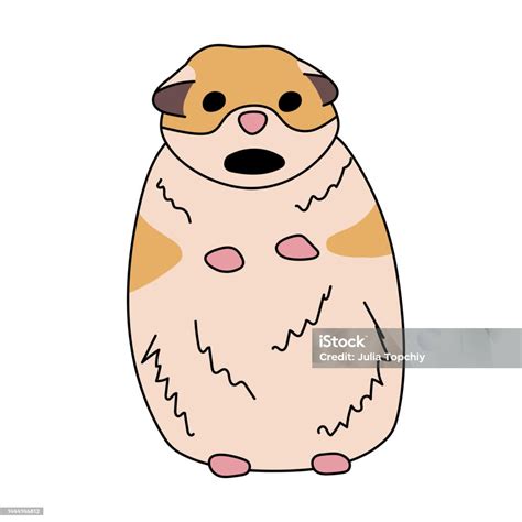 Famous Meme With Scared Hamster Flat Comic Fun Vector Illustration ...