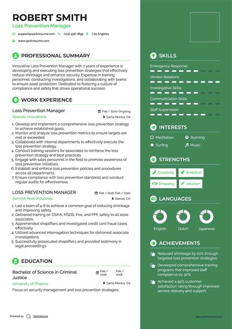 10+ Loss Prevention Manager Resume Samples & Templates for 2025
