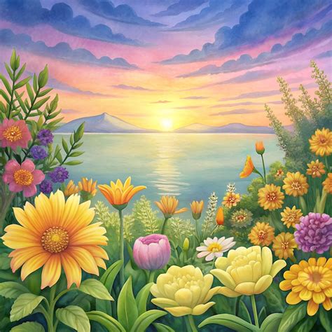 Landscape scenery illustrations | Premium AI-generated vector