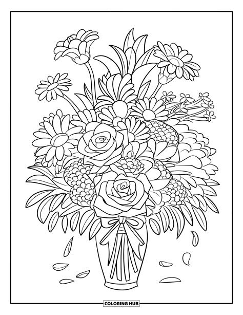 180+ Flower Coloring Pages for Kids & Adults (Free Printable PDFs)
