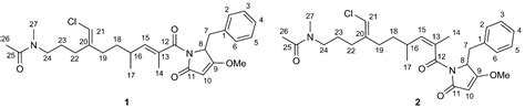 Smenamides A and B, Chlorinated Peptide/Polyketide Hybrids Containing a ...