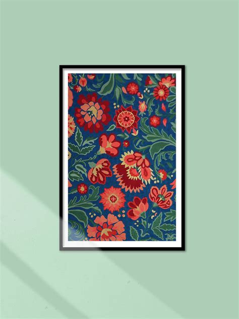 Authentic Thread Flower Painting In Crewel Embroidery Artwork