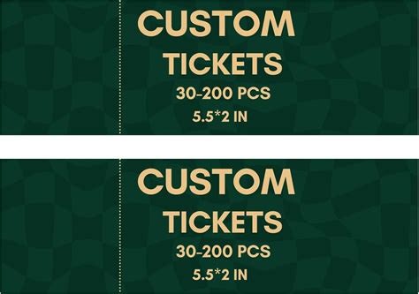 Amazon.com : Custom Tickets for Events, Personalized Raffle Tickets ...