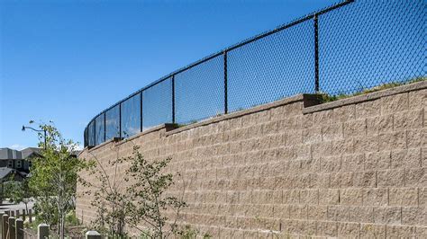Retaining Wall Next To Fence