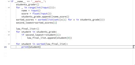 Write a Code Nested Lists in HackerRank Solution 的图像结果