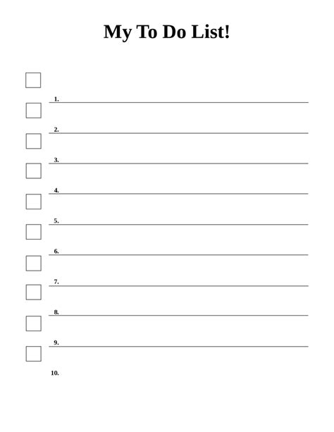 Download Printable Daily To Do List Pdf In Blank Checklist Template Pdf ...