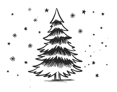 Weihnachtsbaum zeichnung-Vektoren – Lade kostenlose, hochwertige ...
